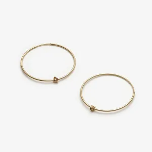 10k Yellow Gold Prélude Hoop Earrings - 29mm