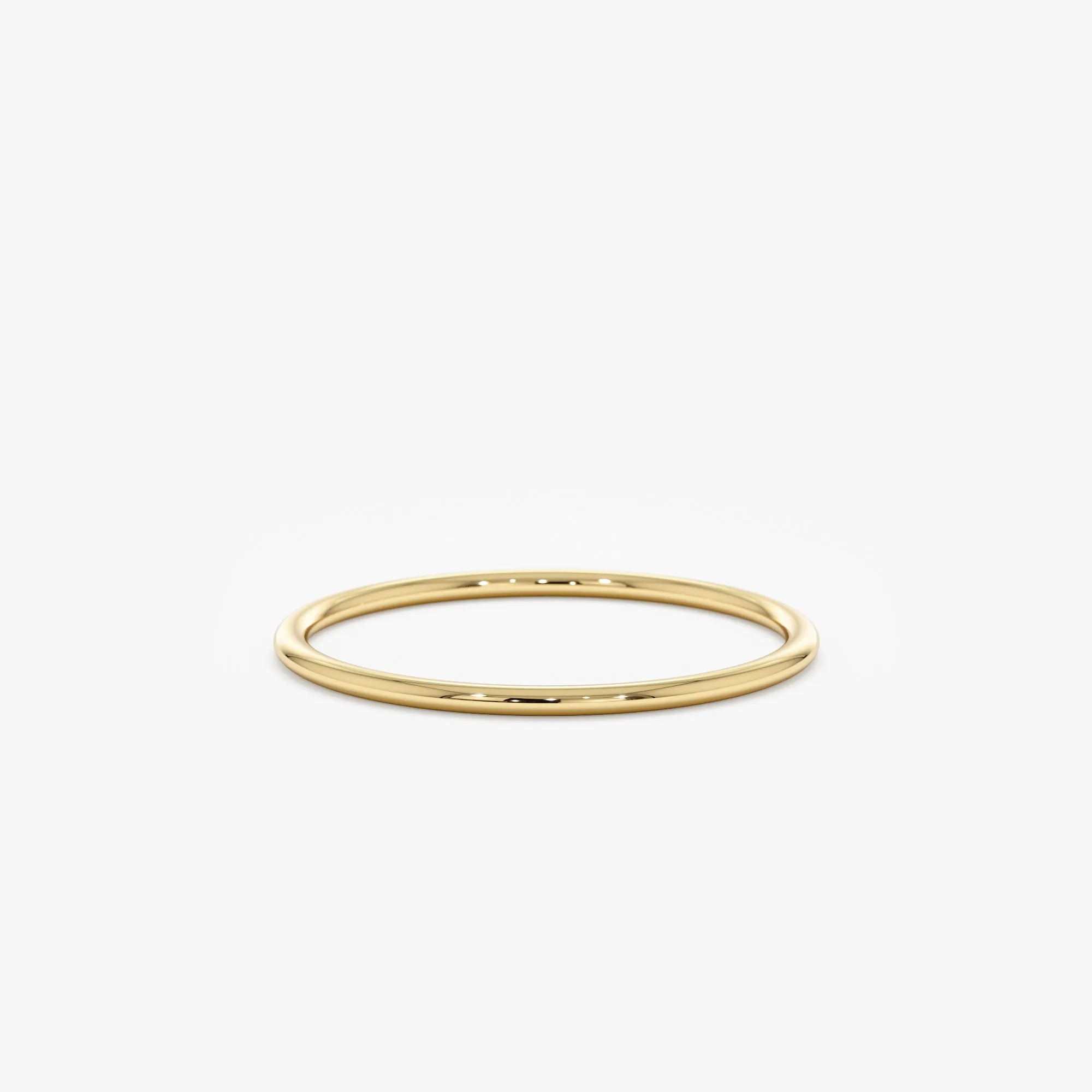 14k Gold Classic Wedding Band - 1 mm, Julia