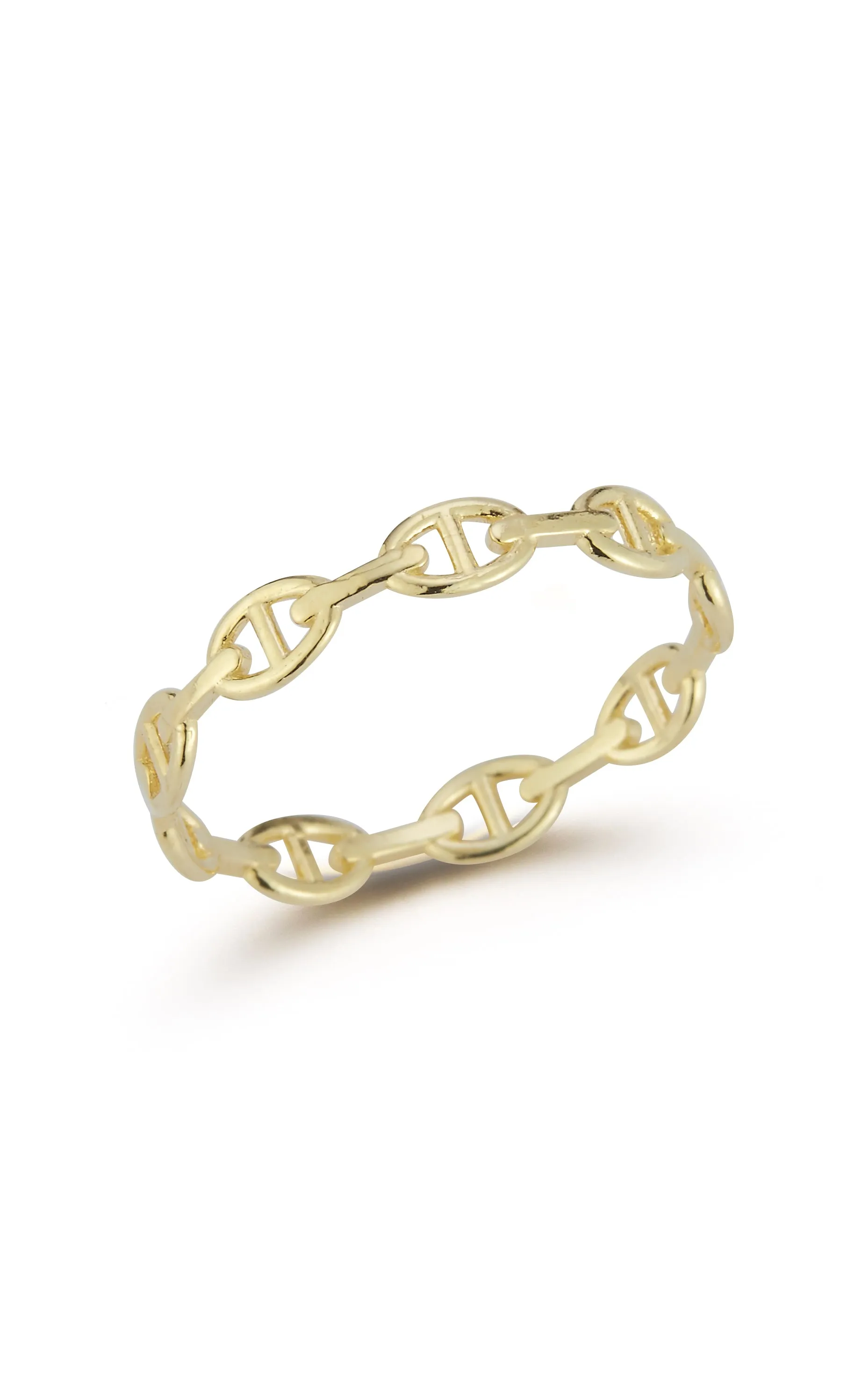 14K Italian Gold Link Chain Ring