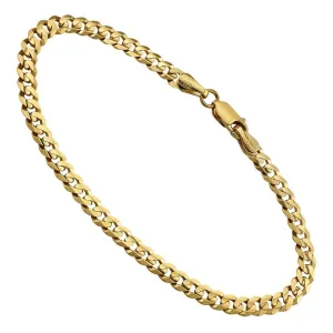 14k Yellow Gold Curb Link Bracelet 4.5 mm