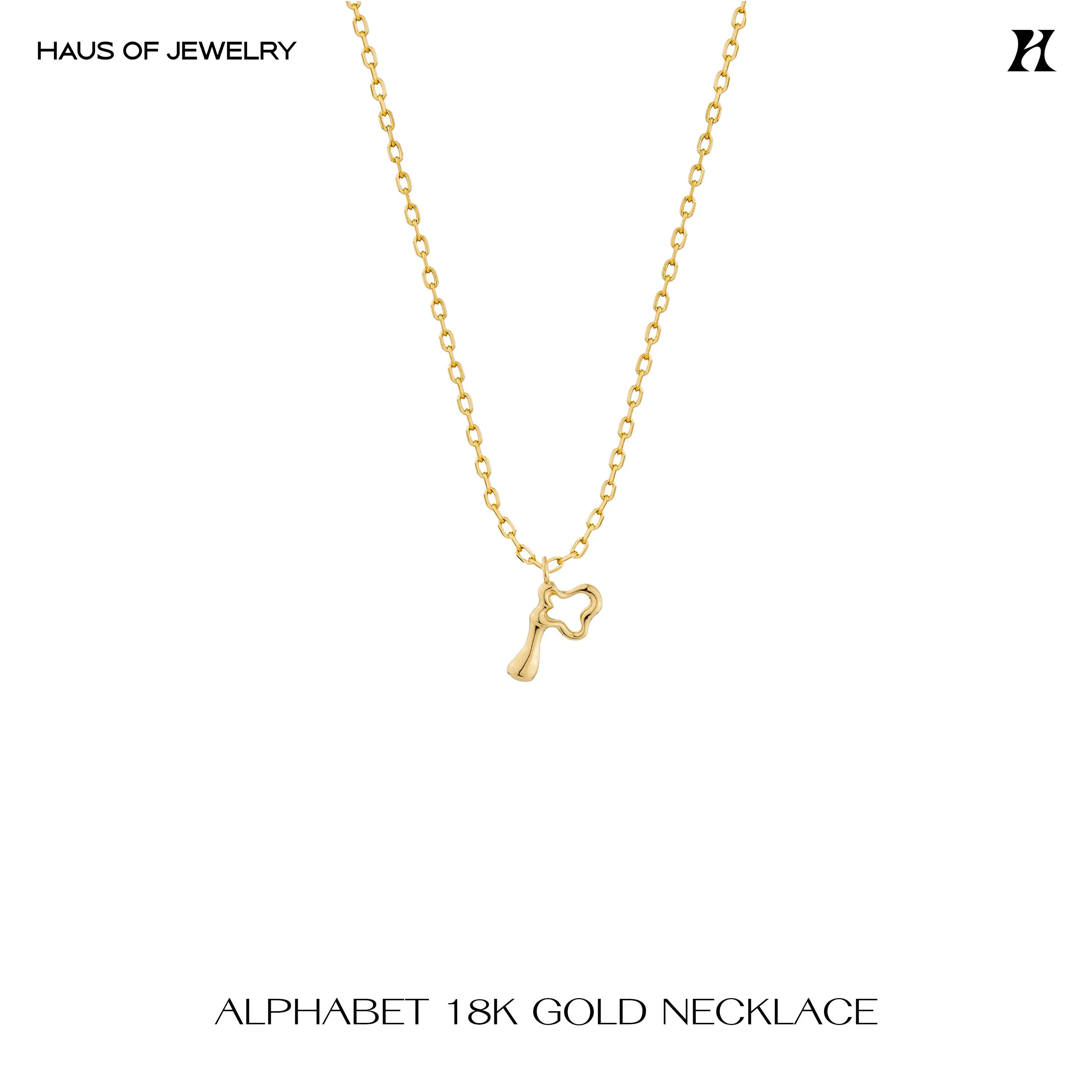 18K GOLD ALPHABET NECKLACE