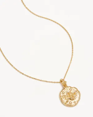 18k Gold Vermeil She is Zodiac Necklace - Virgo