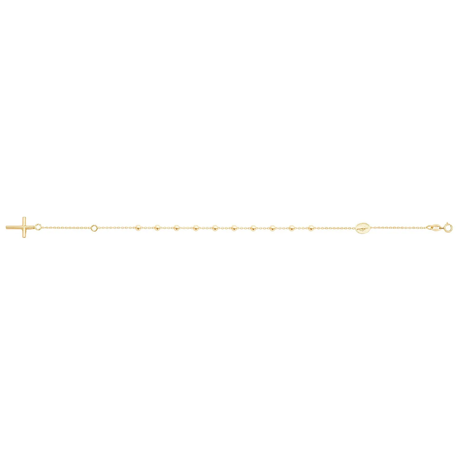 9CT GOLD ROSARY BRACELET