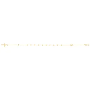 9CT GOLD ROSARY BRACELET