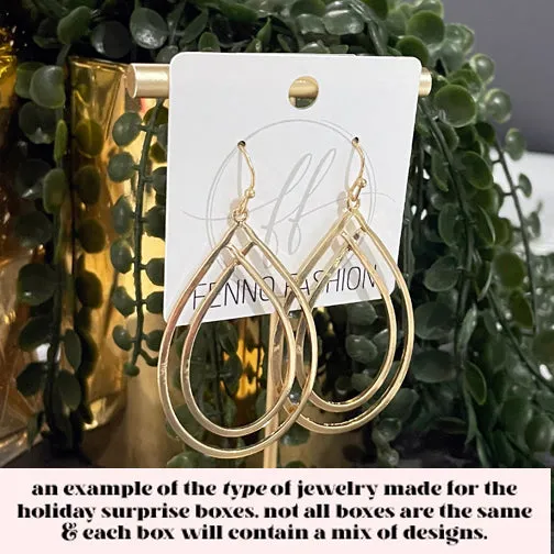 ALL EARRINGS Holiday Surprise Box (contains 4 pairs of earrings valued over $75)