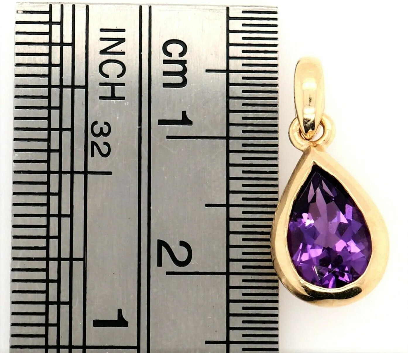 Amethyst 9ct Yellow Gold Pendant