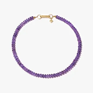 AMETHYST CANDY BEAD NECKLACE