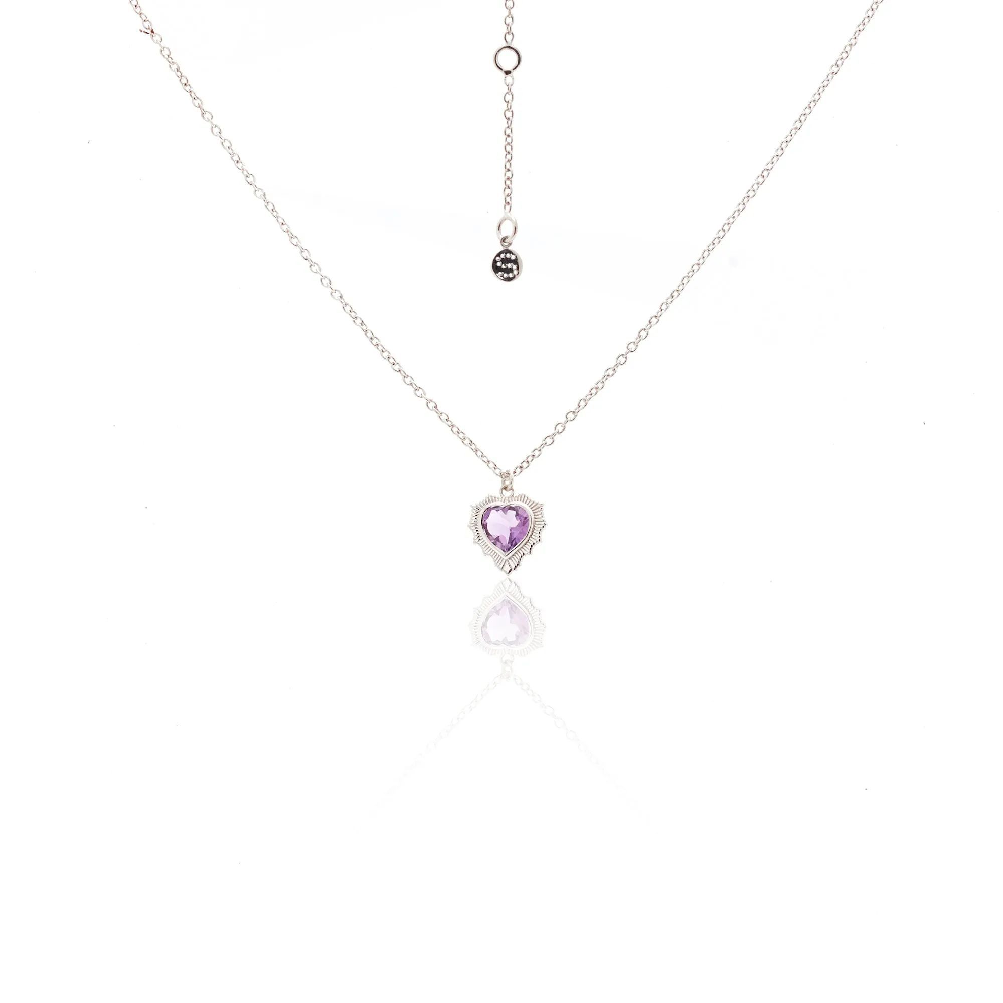 Amour Necklace Set / Brazilian Amethyst   Silver