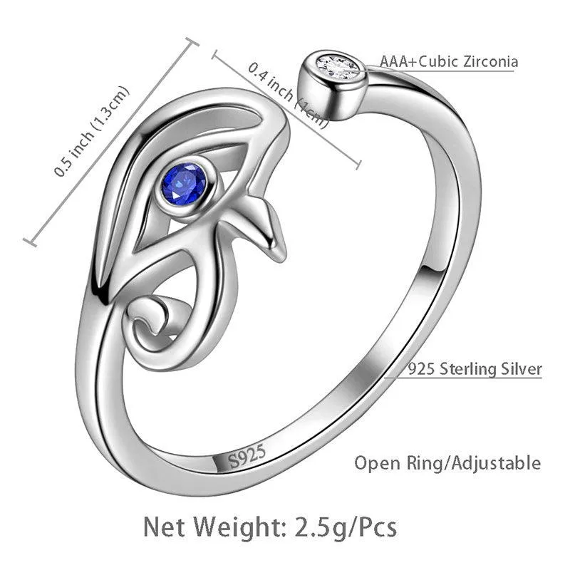 Ancient Egyptian Eye of Horus Rings Women Men Jewelry Gift