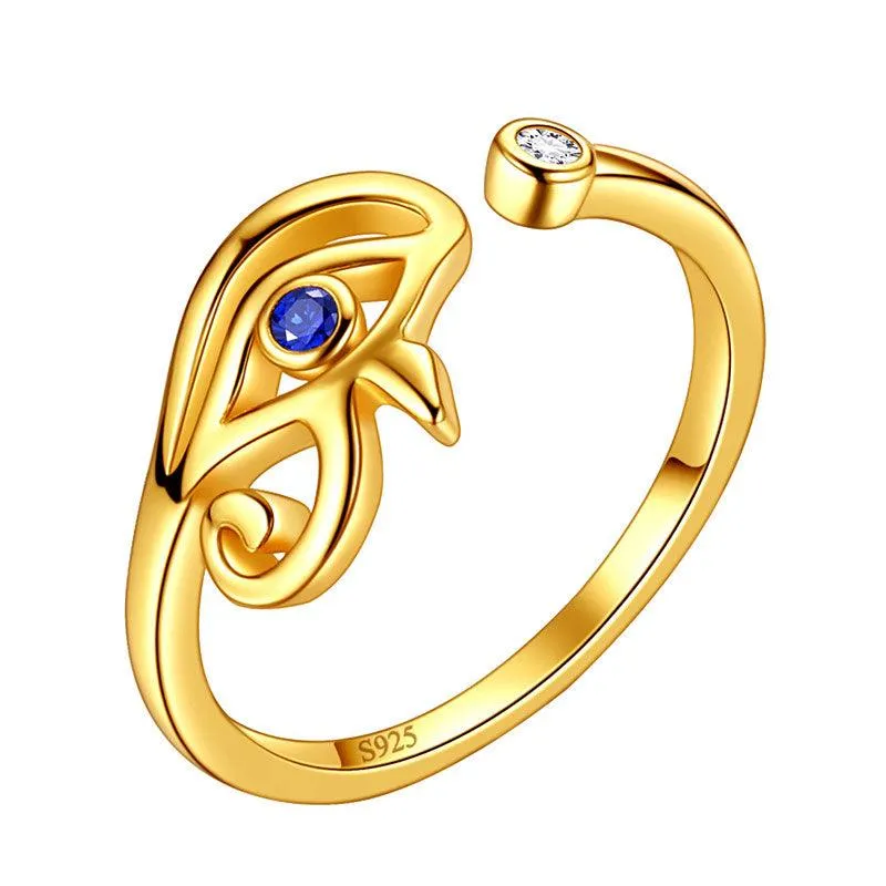 Ancient Egyptian Eye of Horus Rings Women Men Jewelry Gift