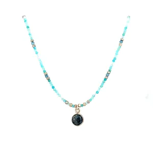 AVF Amazonite Beaded Necklace (SI2808)