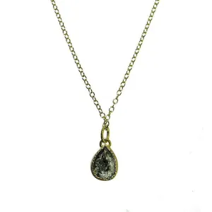 Black Diamond Necklace 18k Gold