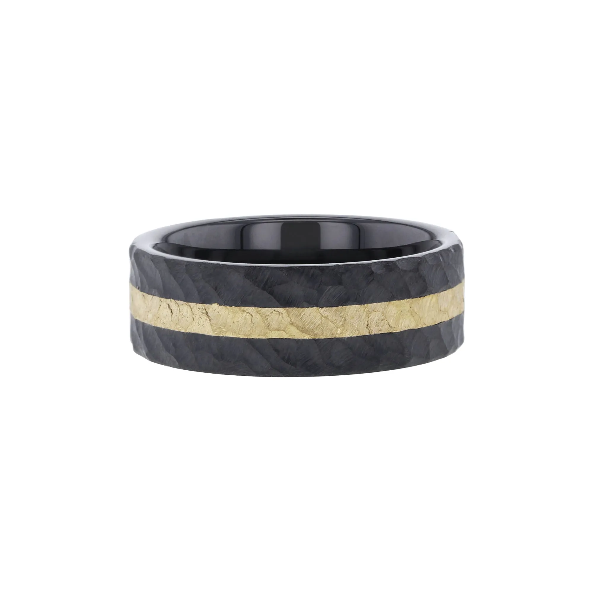 Bodie Black Ceramic & 14 Karat Gold Wedding Ring