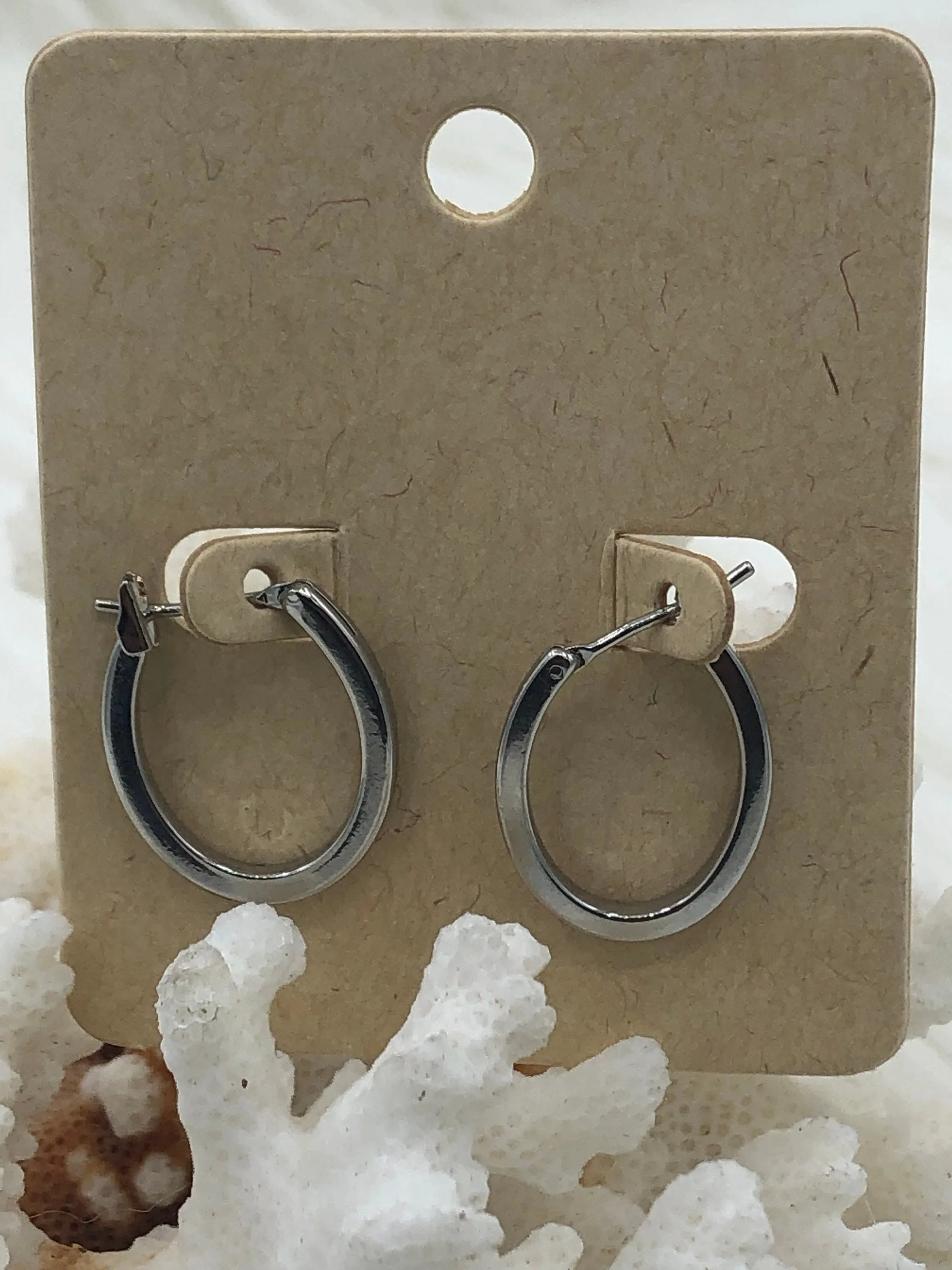 Brass Gold Plated Hoop Earrings, Silver Hoop, Bold Gold Hoop Earrings, Statement Hoops,21mm,Earrings, Gold or Silver Sold as a set Fast Ship