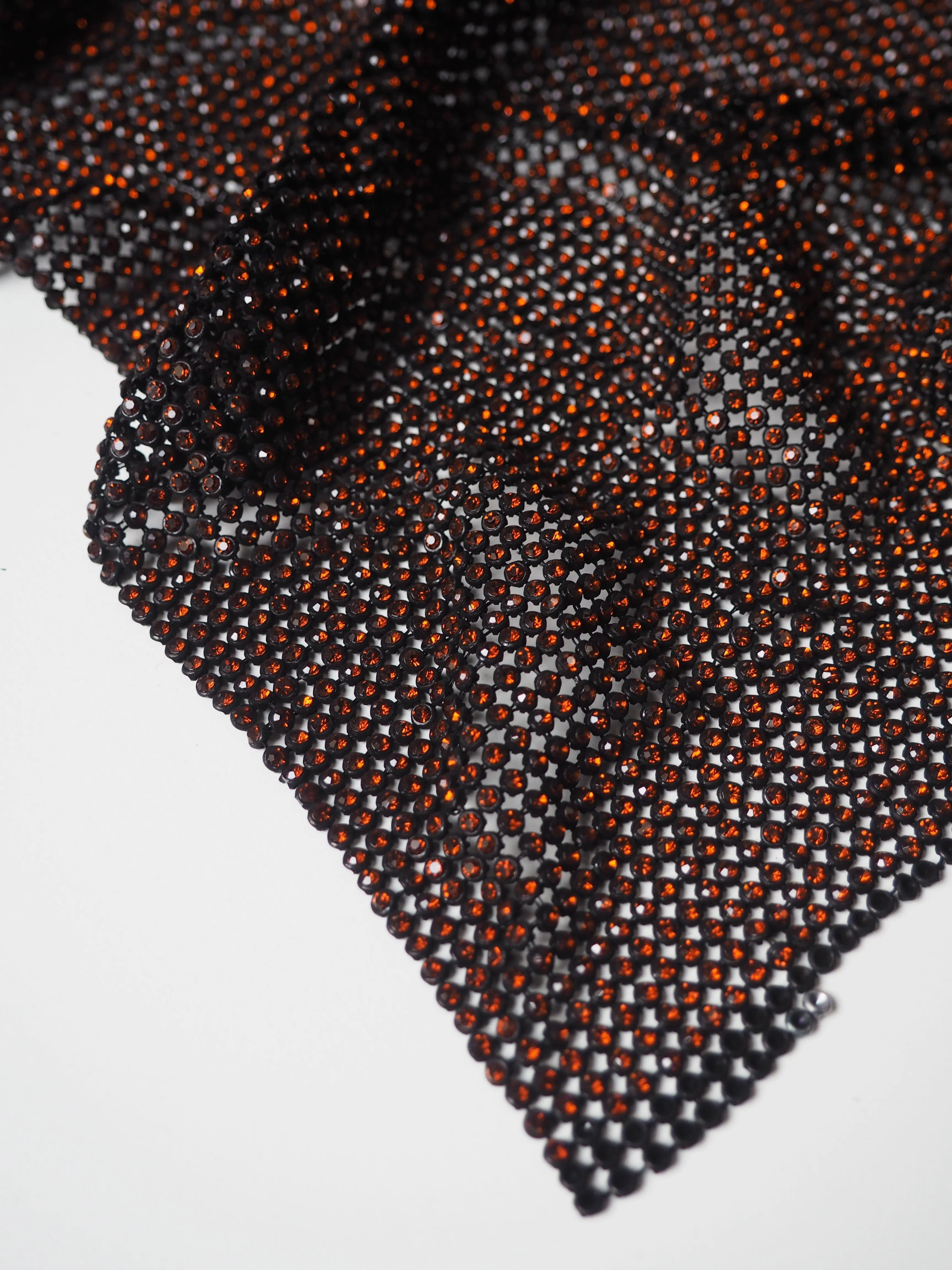 Burnt Orange Crystal Black Chainmail