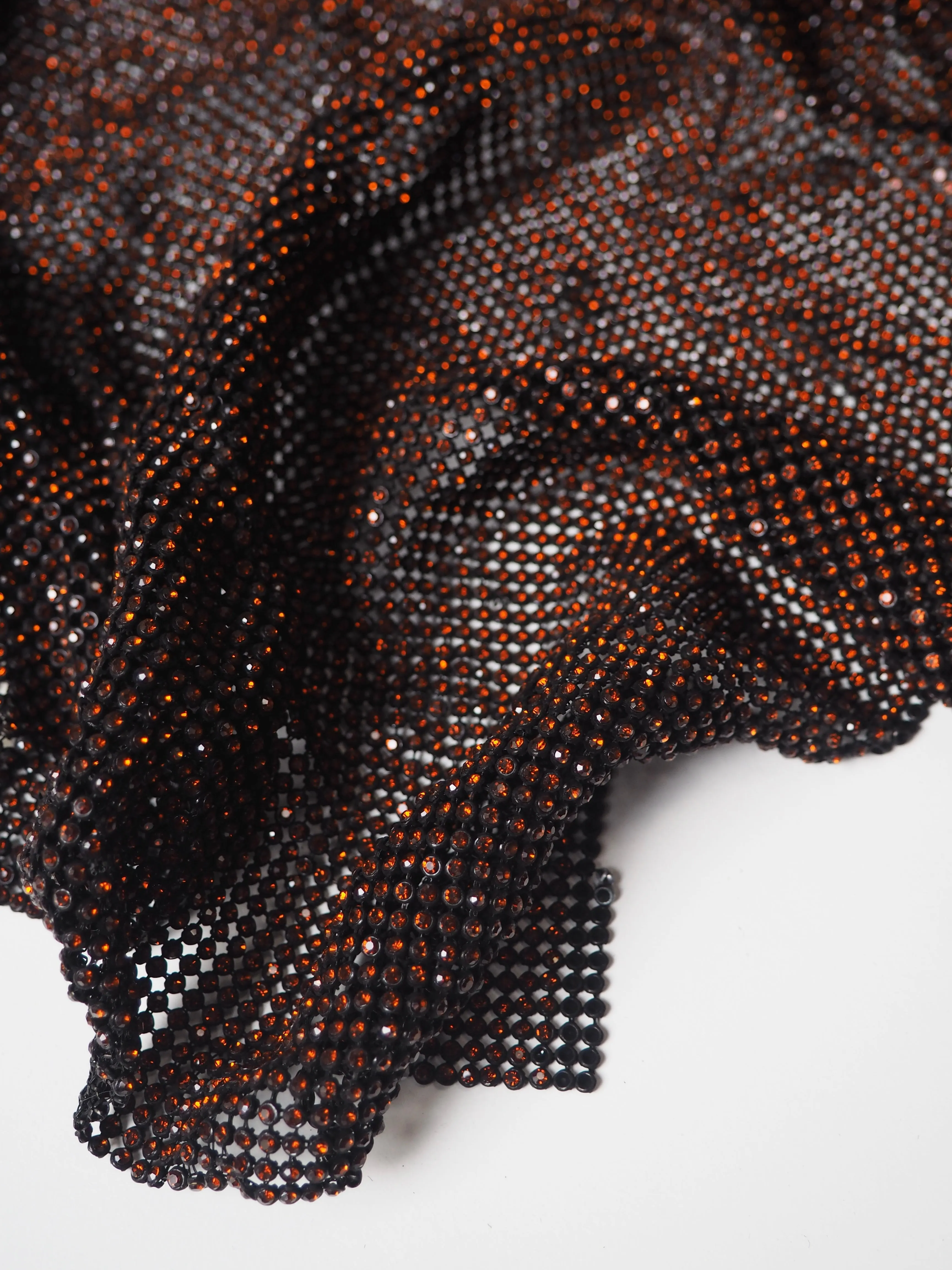 Burnt Orange Crystal Black Chainmail