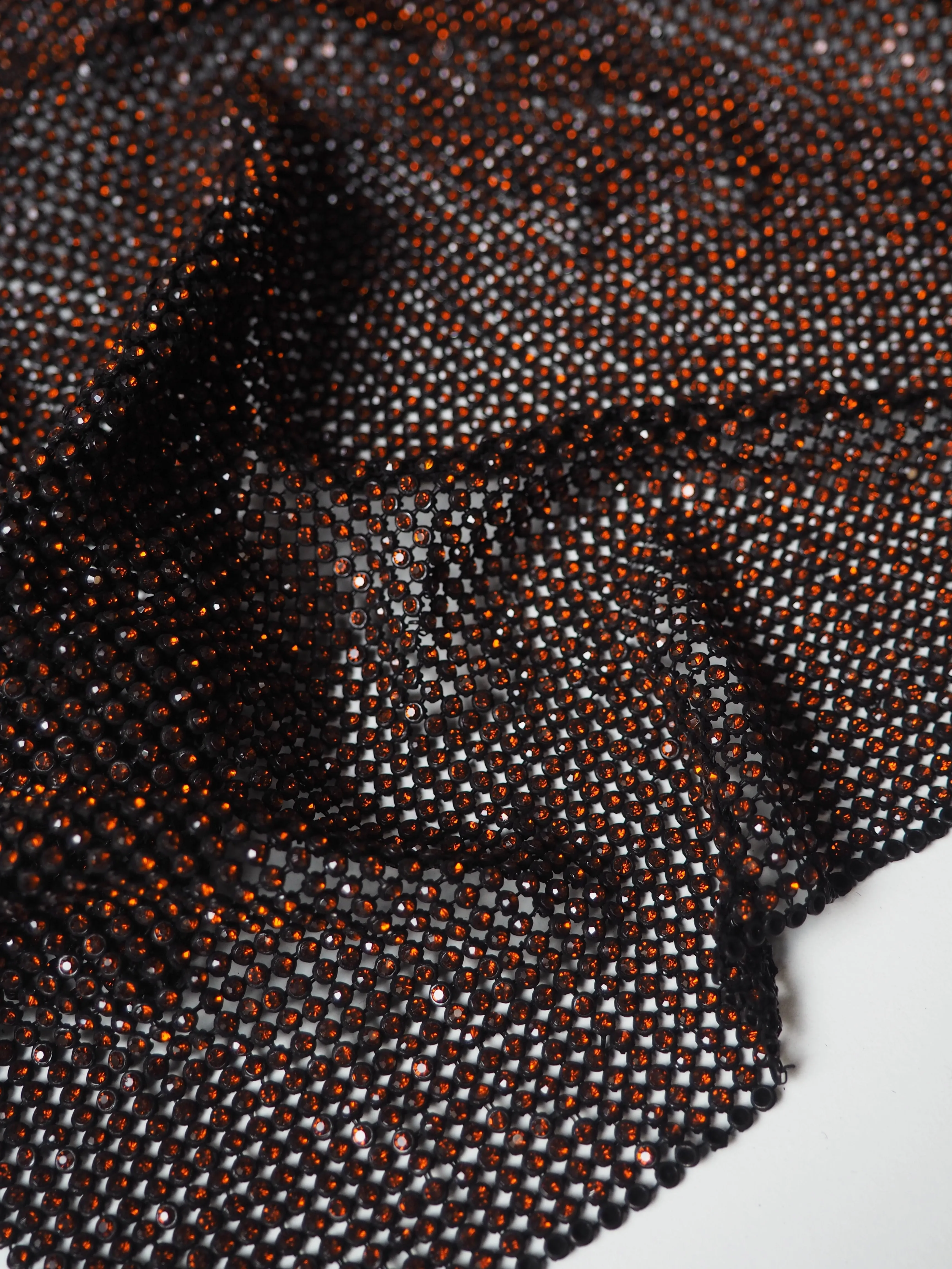 Burnt Orange Crystal Black Chainmail