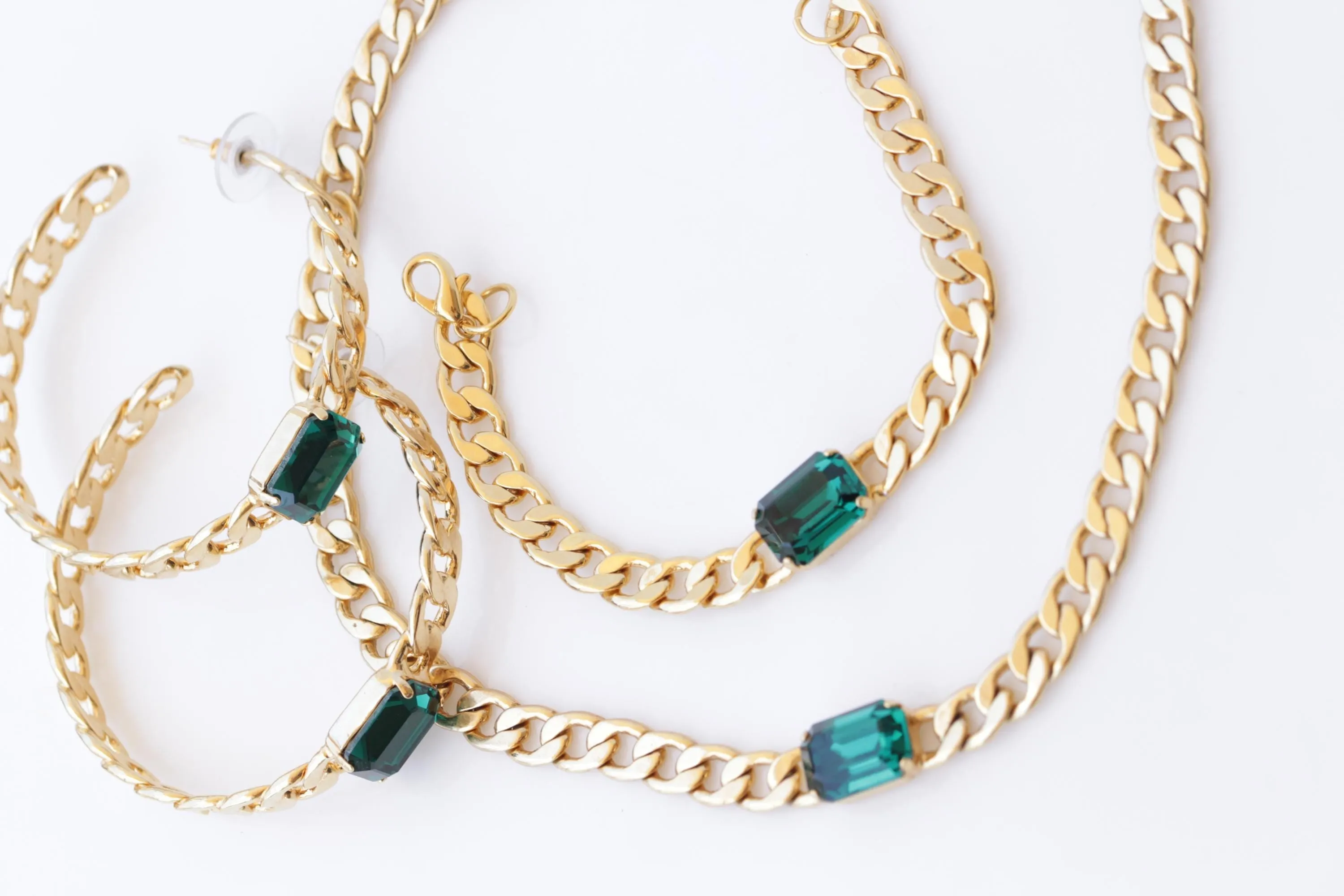 Chunky Emerald Necklace