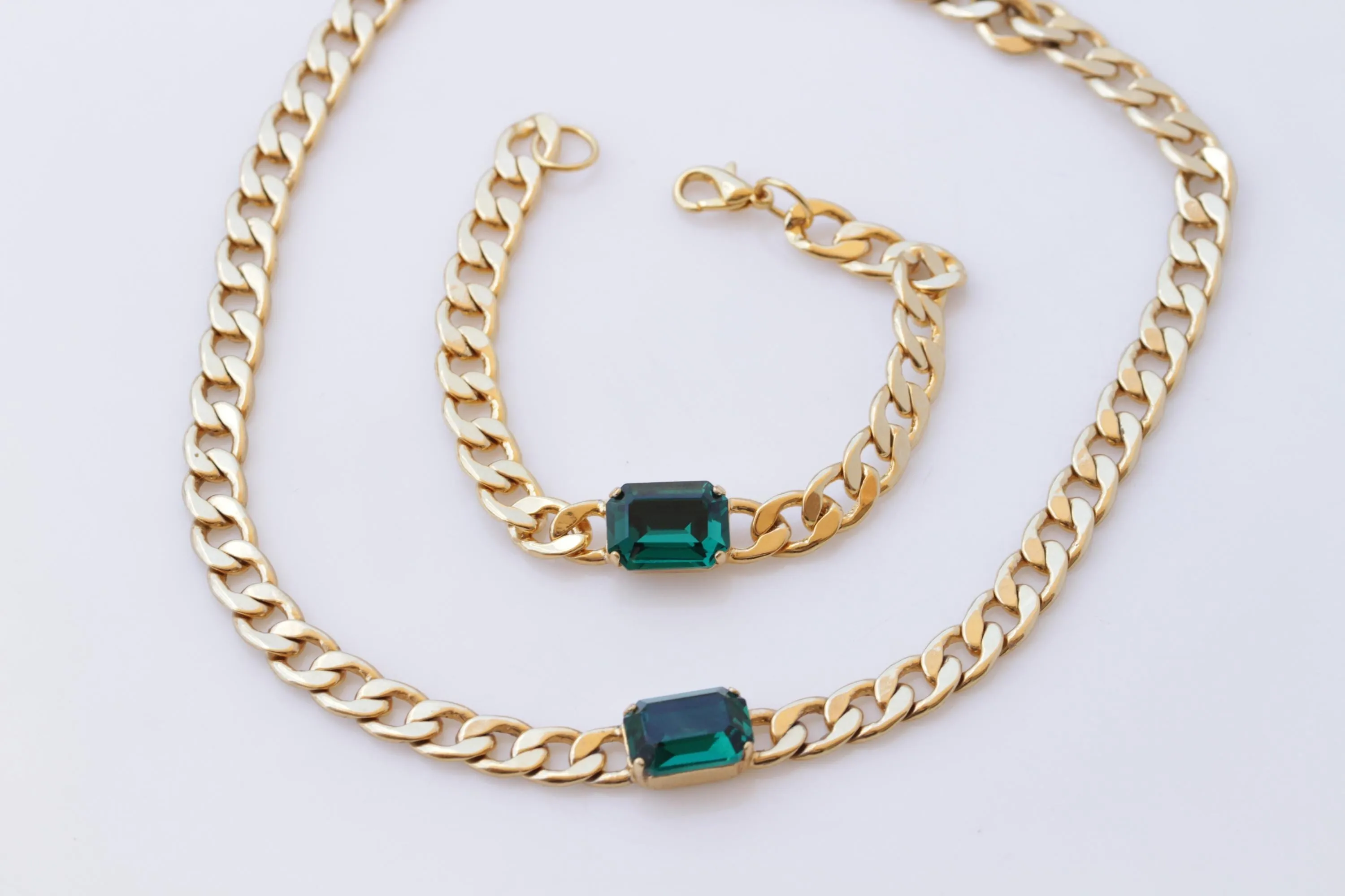 Chunky Emerald Necklace