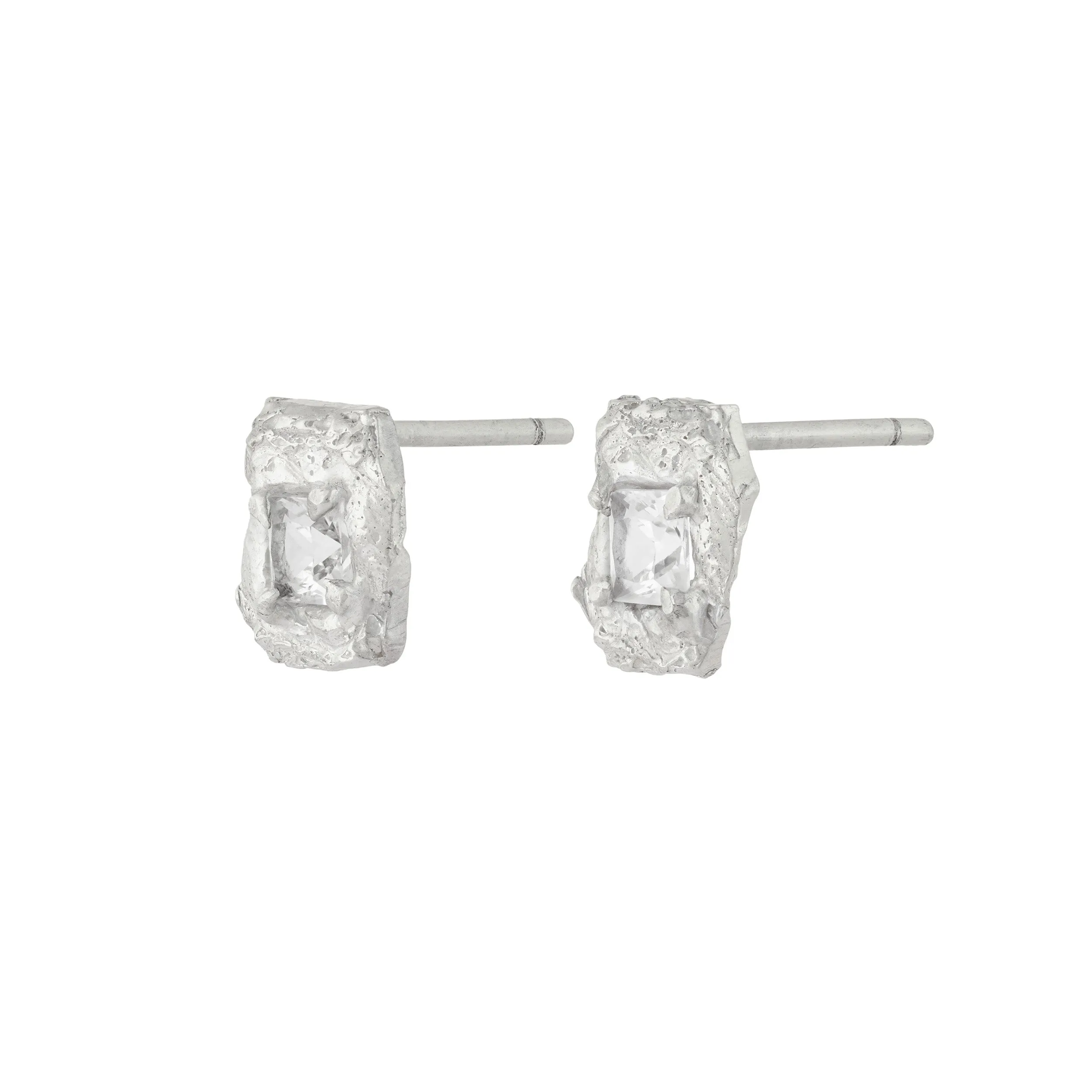 Deti White Sapphire Argenti Earrings