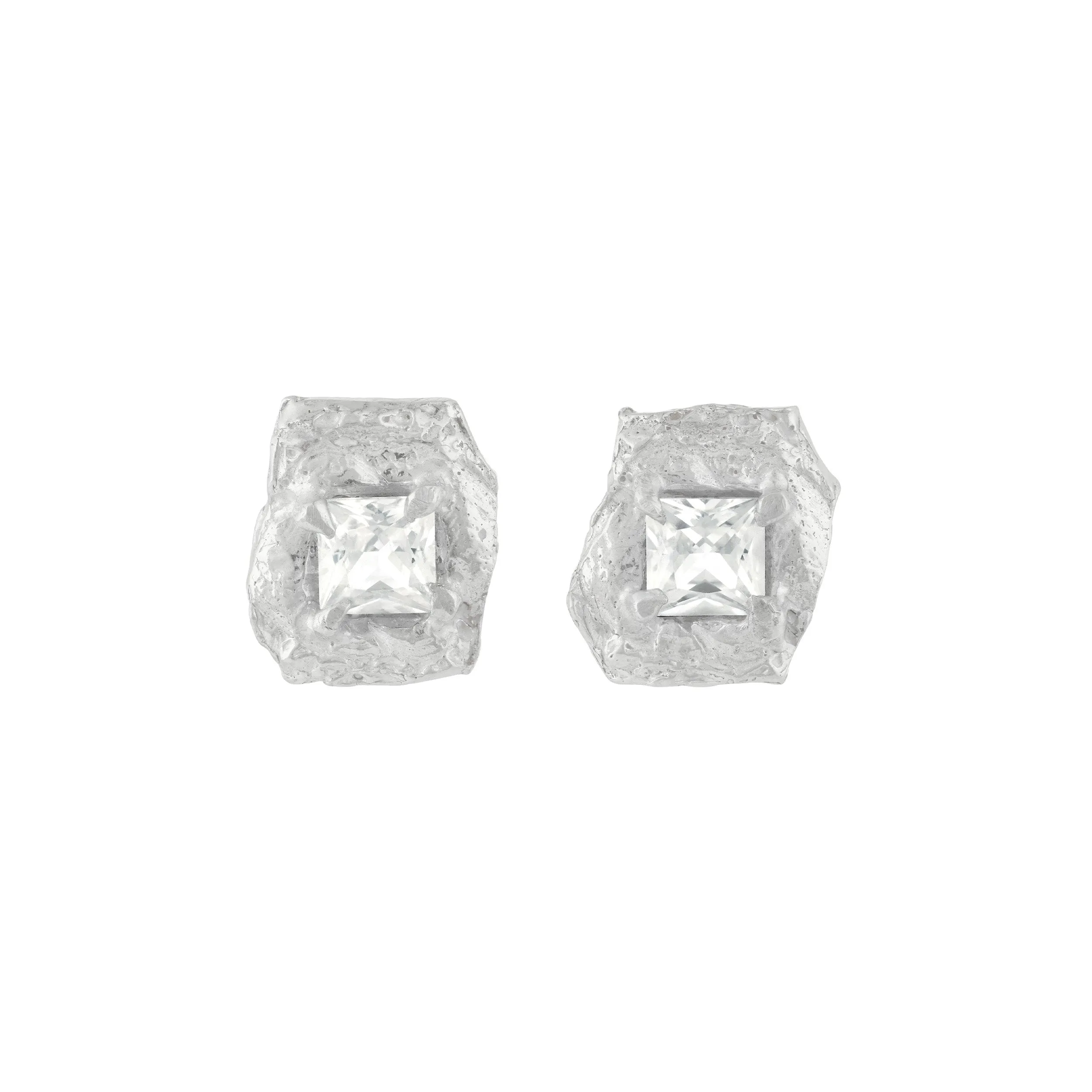 Deti White Sapphire Argenti Earrings