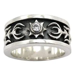 Diamond Silver Tribal Rings