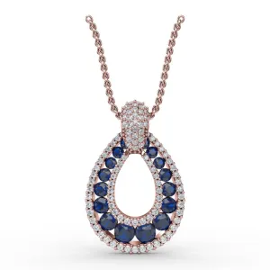 Fana Steal The Spotlight Sapphire and Diamond Pendant