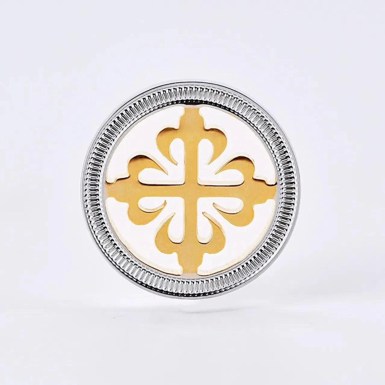 Fashion Hexagram Silver Color Lapel Pin