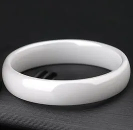 Fashion wide 3 mm , 6 mm black color ,wide 3 mm ,6mm white color Space ceramic ring simple tail ring of men and women