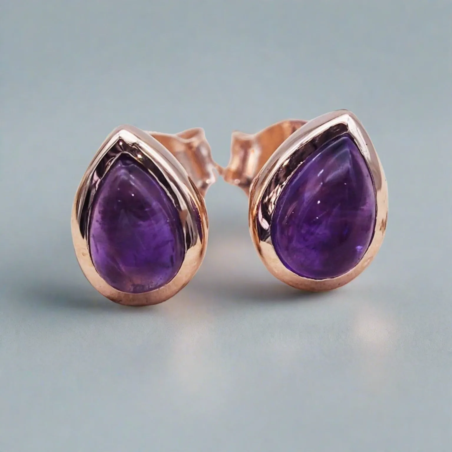 February Birthstone Earrings - Amethyst