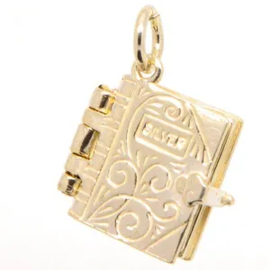 Gold Bible Charm