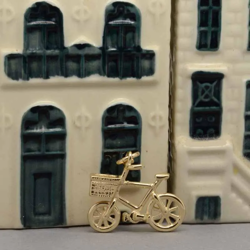 Gold Bicycle Charm