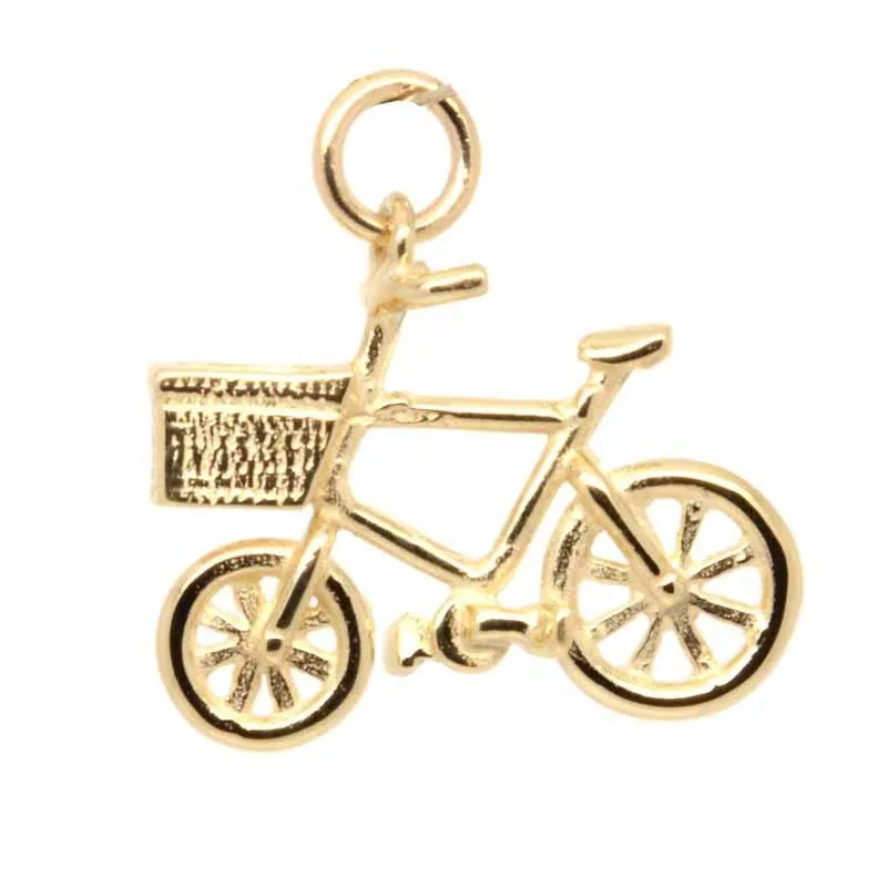 Gold Bicycle Charm