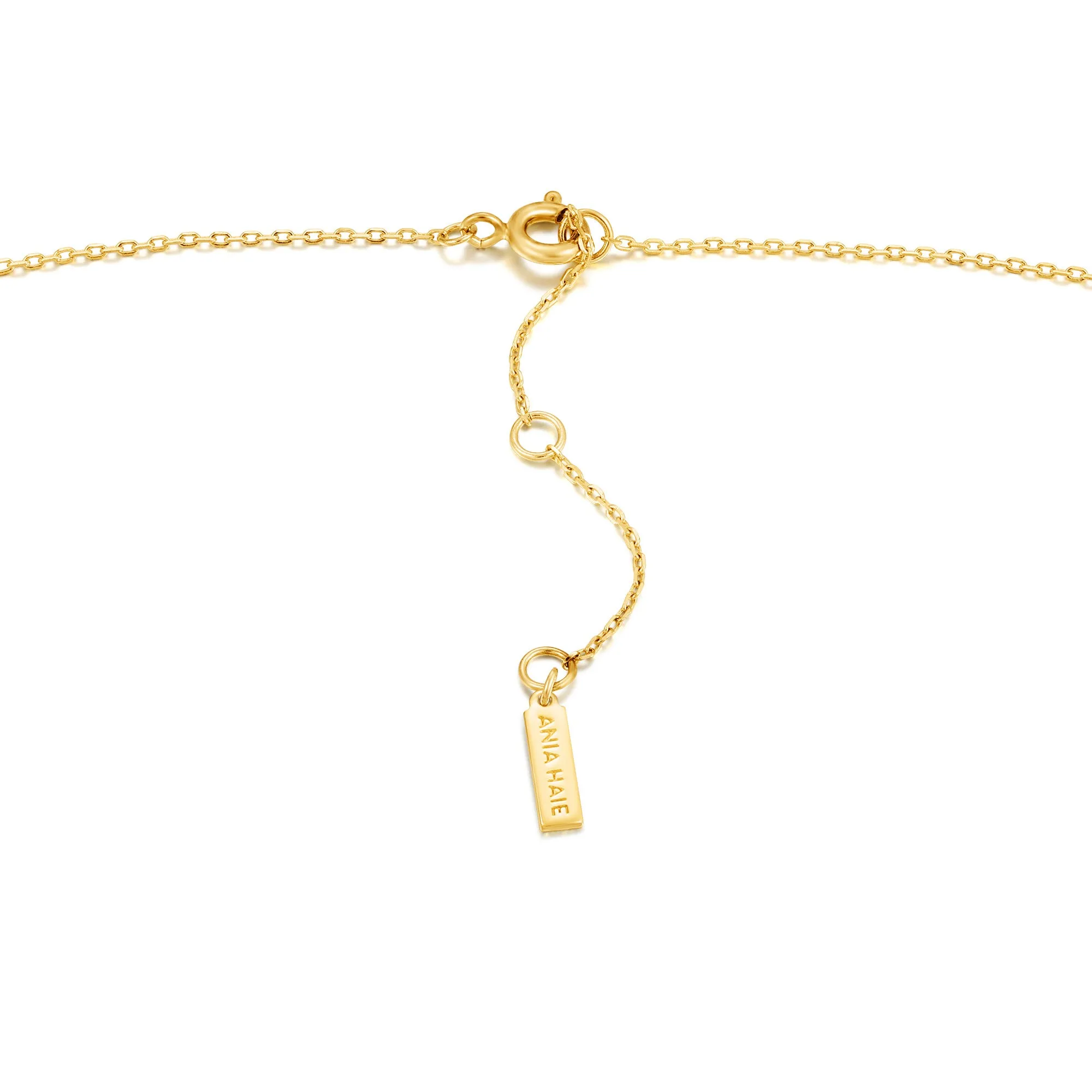 Gold Crush Square Necklace