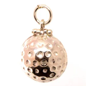 Gold Golf Ball Charm