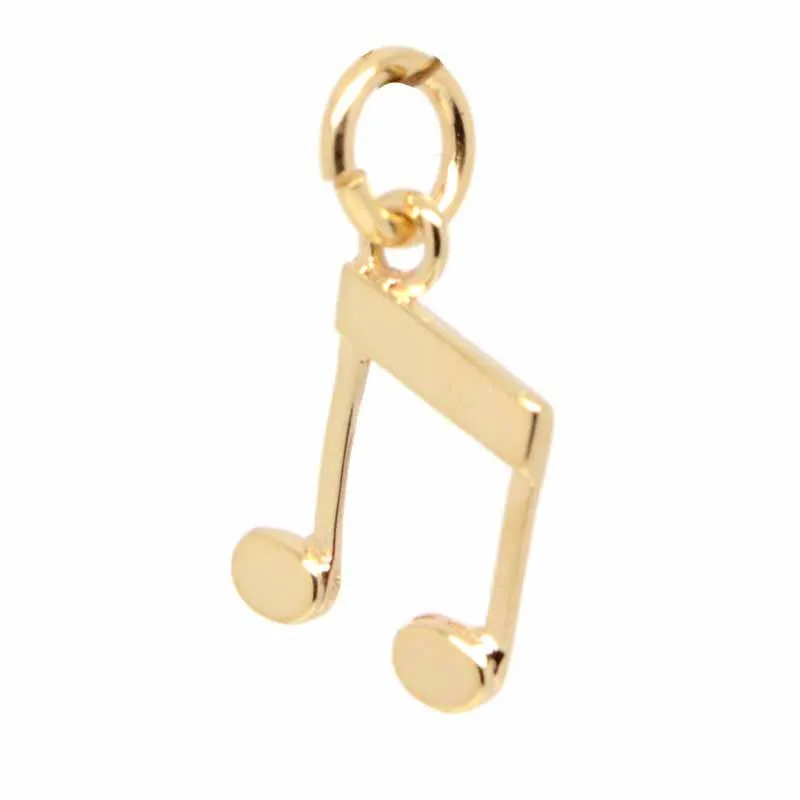 Gold Musical Note Quavers Charm