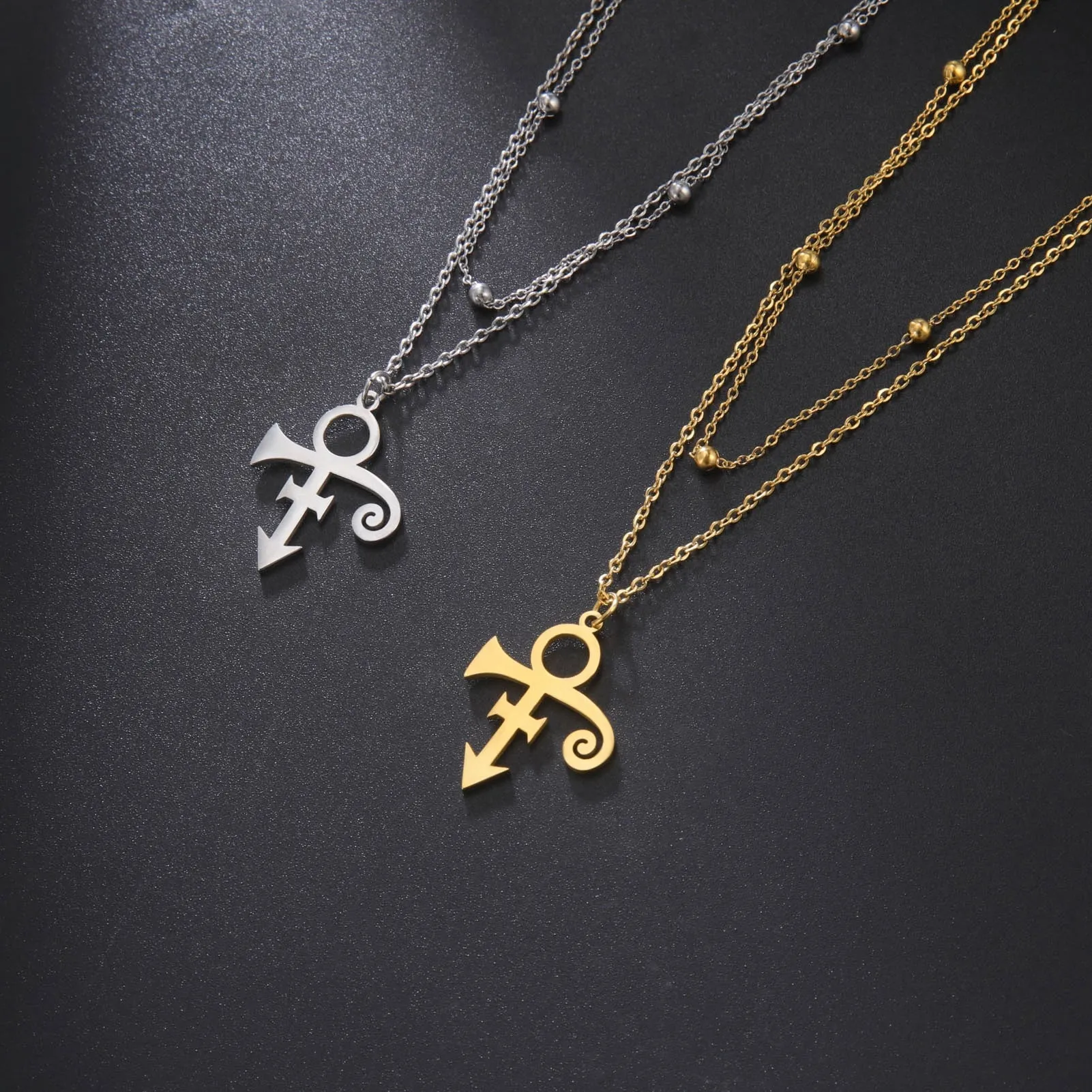 Guitar Memorial Love Symbol Pendant Necklace Le Petit Prince Necklaces