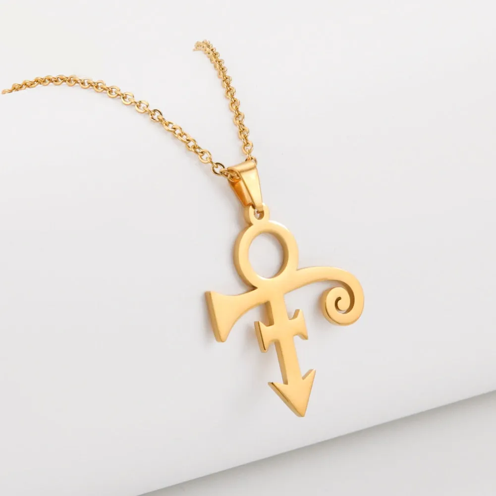 Guitar Memorial Love Symbol Pendant Necklace Le Petit Prince Necklaces