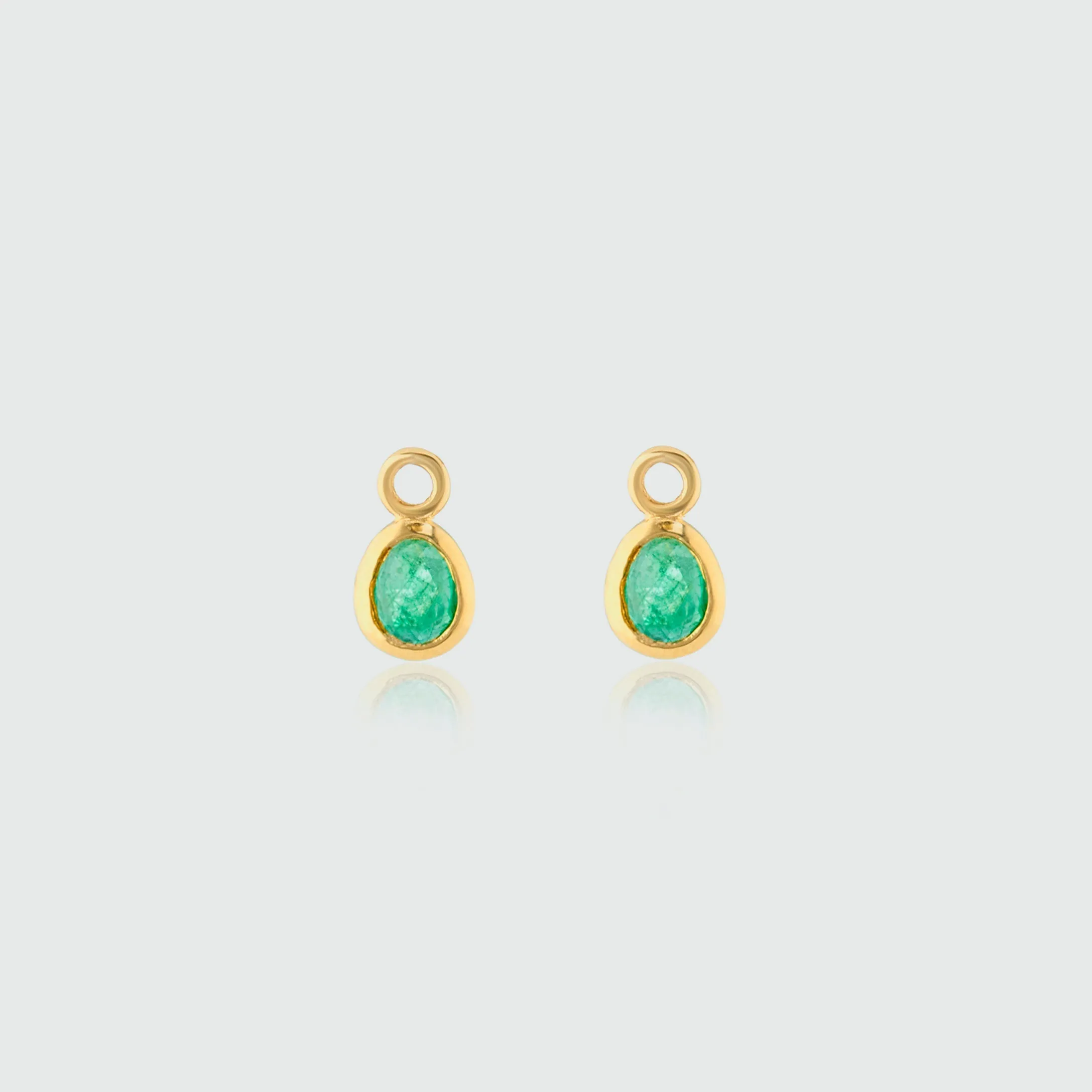 Hampton Emerald & Gold Vermeil Interchangeable Gemstone Drops