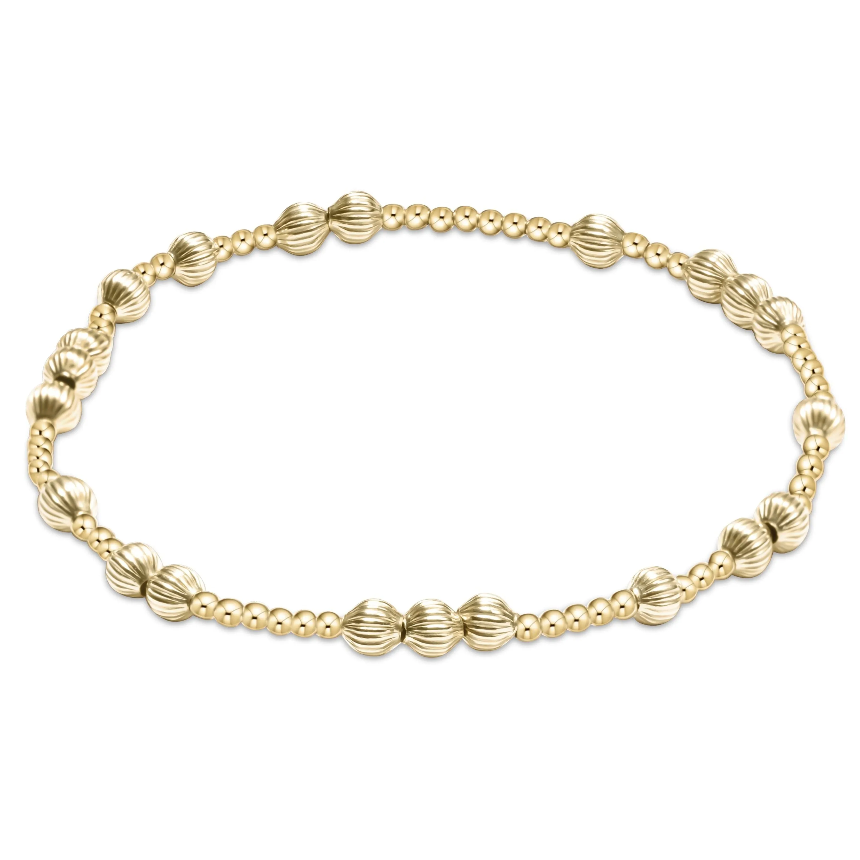 Hope Unwritten Dignity 4mm Bead Bracelet - Gold