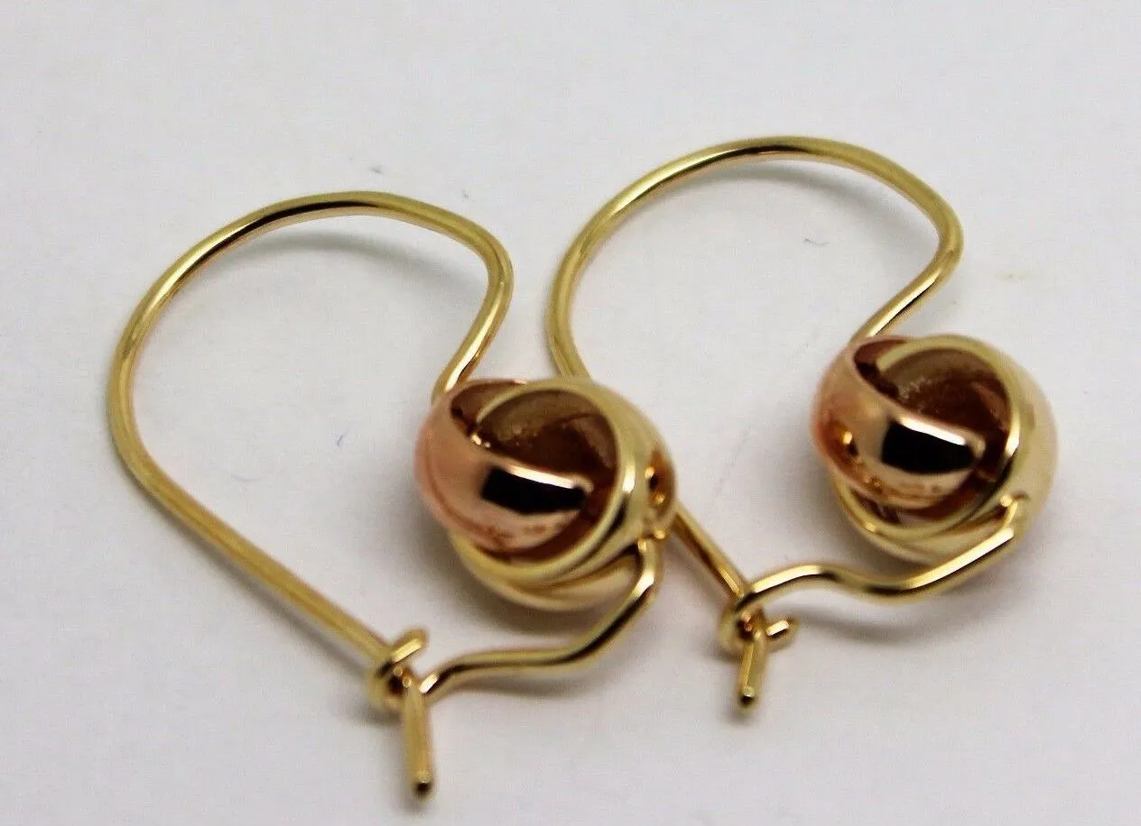 Kaedesigns New 9ct 8mm Yellow & Rose Gold Belcher Spinning Earrings