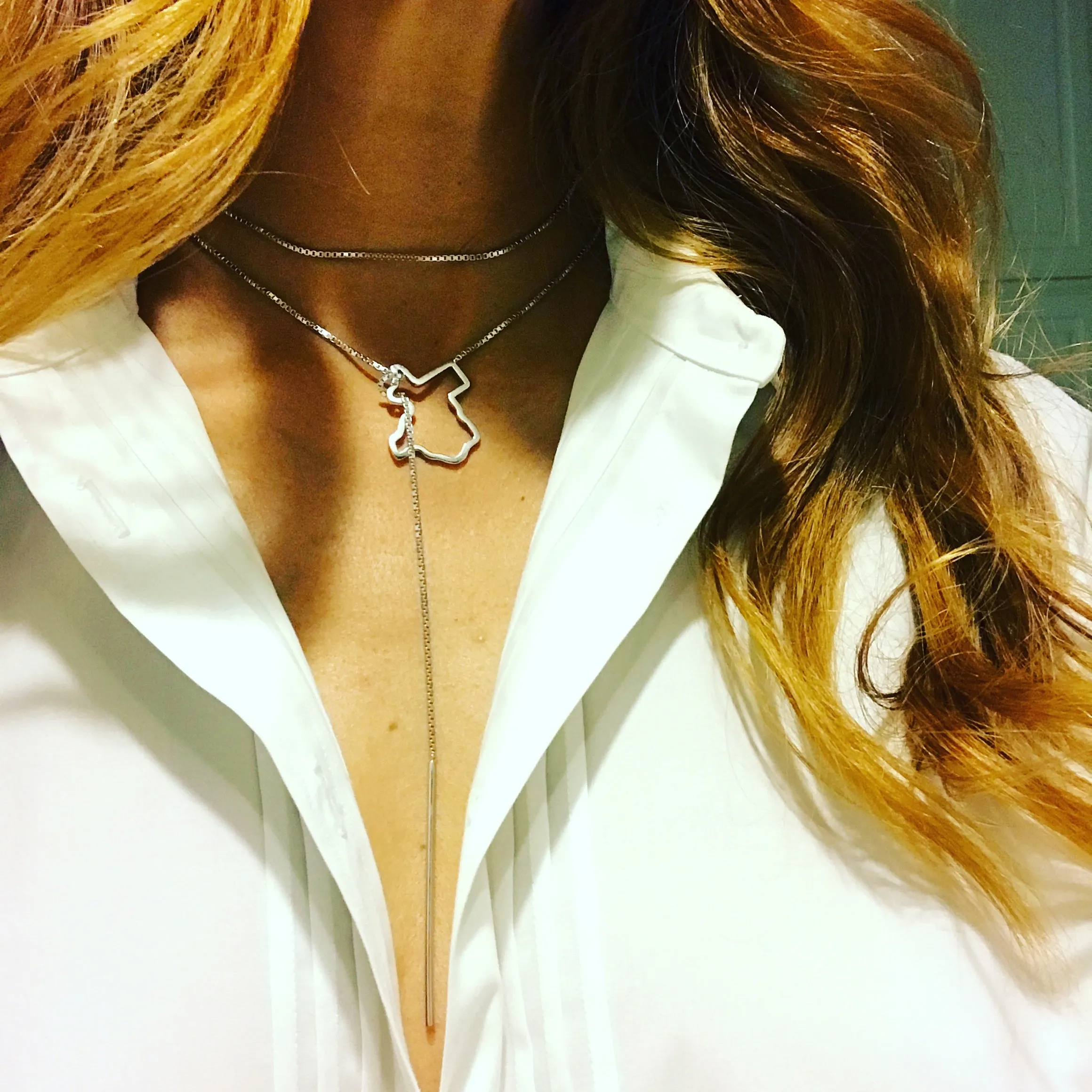 Long Texas Lariat Necklace