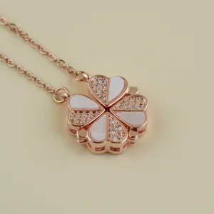 Love heart Necklaces for Women Rose gold Plated Chain Necklace Jewelry Pendant Necklace