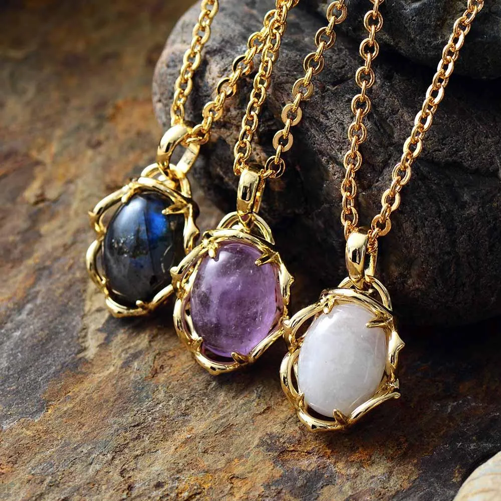 'Magarra' Amethyst Pendant Necklace