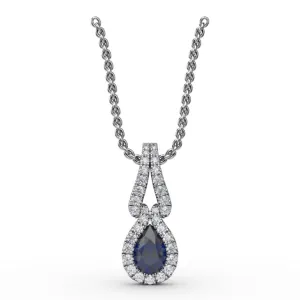 Make A Statement Sapphire and Diamond Pendant