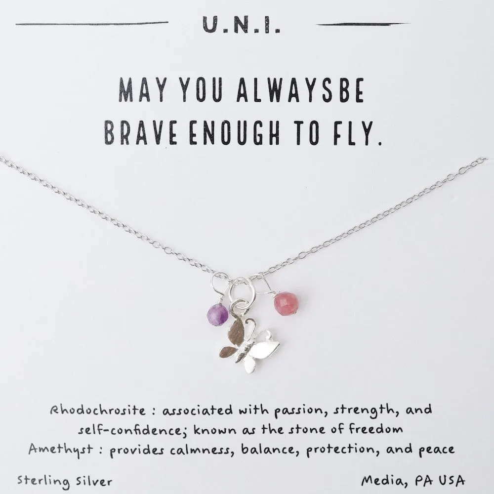 May You Always Be Brave Enough To Fly Necklace