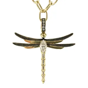 Meredith's 18kt Green Gold Dragonfly Charm