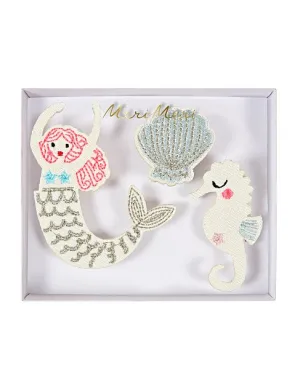 Meri Meri Embroidered Brooches