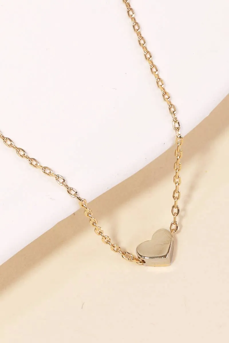 Mini Heart Pendant Necklace