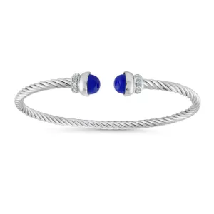 Miss Mimi Lapis Twist Cable Bangle